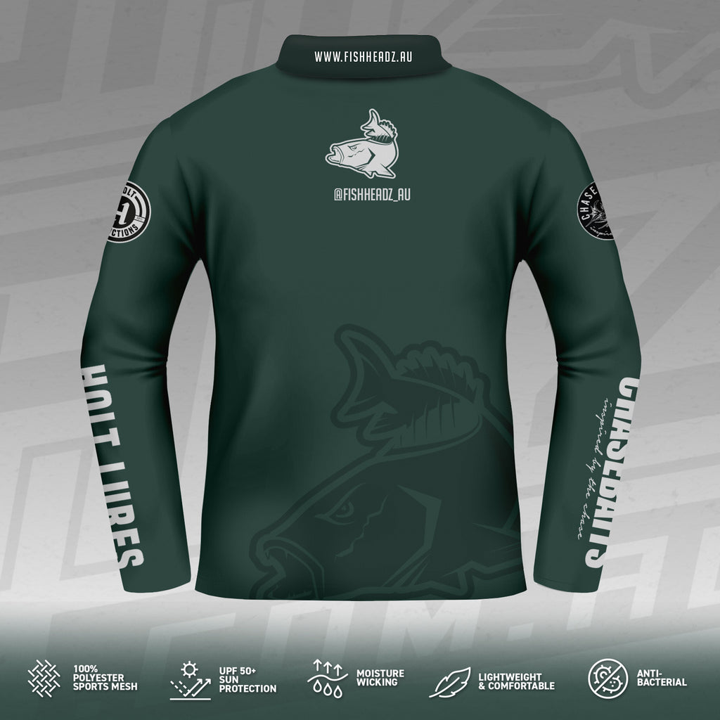 2025 FishHeadz Long Sleeve Jersey - Dark Olive