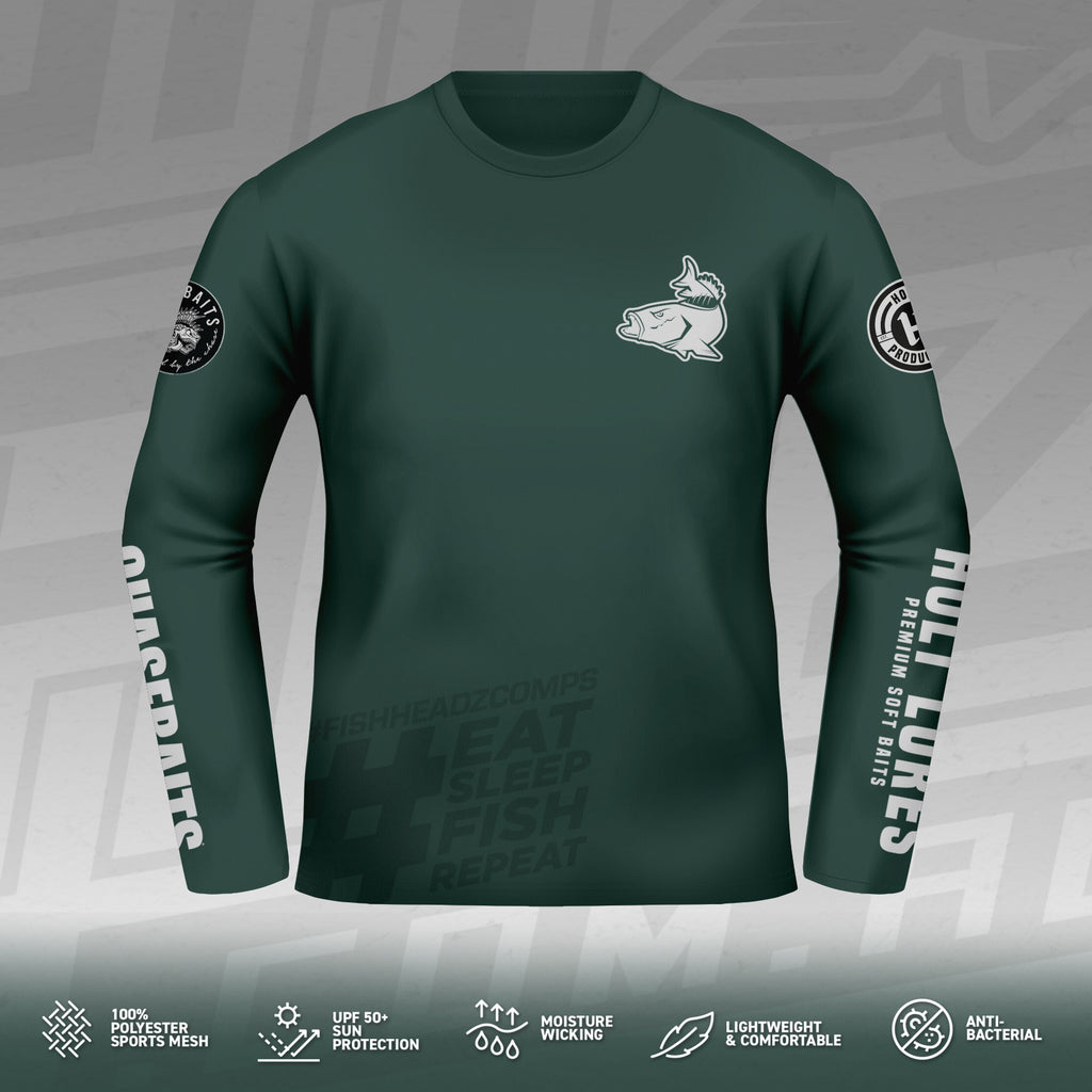 2025 FishHeadz Long Sleeve Jersey - Dark Olive