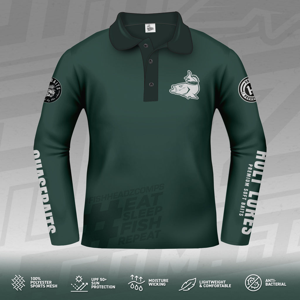 2025 FishHeadz Long Sleeve Jersey - Dark Olive