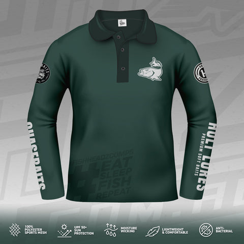 2025 FishHeadz Long Sleeve Jersey - Dark Olive