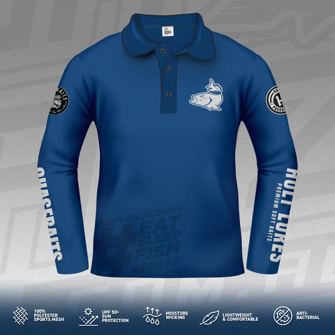 2025 FishHeadz Long Sleeve Jersey - Blue