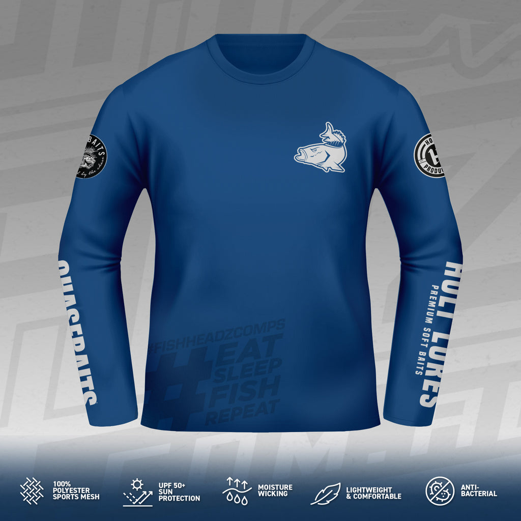 2025 FishHeadz Long Sleeve Jersey - Blue